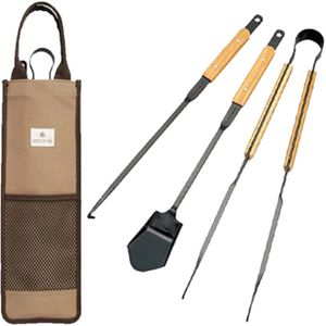 Snow Peak - Fire Tool Set Pro. voor Unisex - Beige