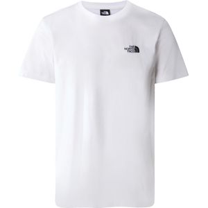 The North Face - T-shirts - M S/S Simple Dome Tee TNF White voor Heren van Katoen - Maat XL - Wit
