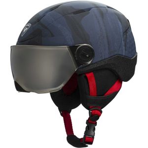 Rossignol - Kinder skihelmen - Whoopee Visor Impacts Dark Blue voor Unisex - Kindermaat 52-55 cm - Blauw