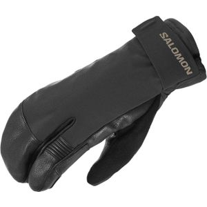 Salomon - Skihandschoenen - Handschoenen Qst Paw Gtx U Deep Black/Deep Black voor Unisex - Maat S - Zwart