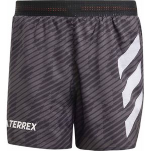 Adidas - Trail / Running kleding - Techrock Pro Short M Black Grey Six voor Heren - Maat M - Zwart