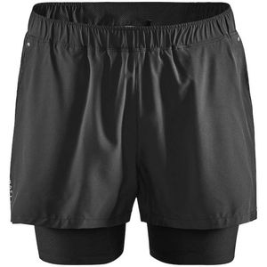 Craft - Trail / Running kleding - Adv Essence 2-In-1 Stretch Shorts M Black voor Heren - Maat S - Zwart