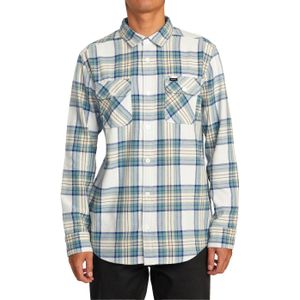 Rvca - Blouses - Thatll Work Flannel Woven Top Blue Blush voor Heren - Maat M - Blauw