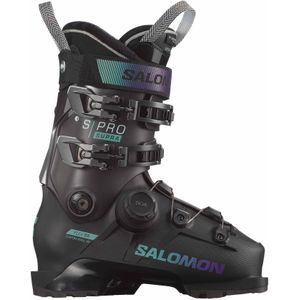 Salomon - Dames skischoenen - S/Pro Supra Boa 95 W Gw Black/Beluga/Spearmint voor Dames - Maat 25\/25,5 - Zwart