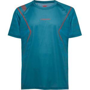 La Sportiva - Trail / Running kleding - Pacer T-Shirt M Hurricane Tropic Blue voor Heren van Gerecycled Polyester - Maat L - Blauw