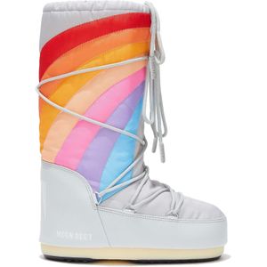 Moonboot - AprÃ¨s-skischoenen - Moon Boot Icon Rainbow Glacier/Blue Red voor Dames - Maat 42-44 - Grijs