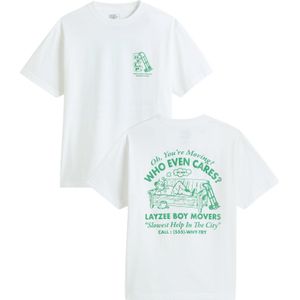 Vans - Moving Co SS Tee - T-shirt - Wit - Heren - 100% Katoen