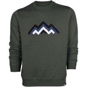 Snowleader - Sweatshirts - Mountain Crew Khaki voor Heren - Maat S - Kaki