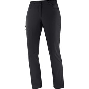 Salomon - Dames wandel- en bergkleding - Wayfarer Pants W Deep Black voor Dames van Softshell - Maat 40 FR - Zwart