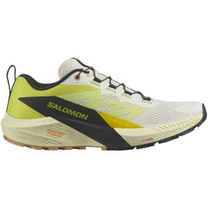 Salomon - Trailschoenen - Sense Ride 5 Vanilla Ice/Sulphur Spring/Black voor Heren - Maat 11,5 UK - Wit