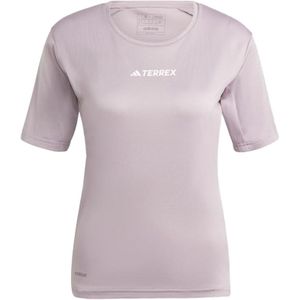 Adidas - Dames wandel- en bergkleding - Multi Tee W  Prlofi voor Dames - Maat XS - Roze