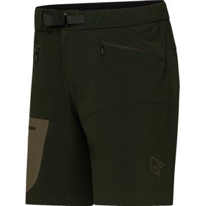 Norrona - Wandel- en bergsportkleding - Falketind Flex1 Light Shorts M'S Rosin voor Heren van Softshell - Maat L - Kaki