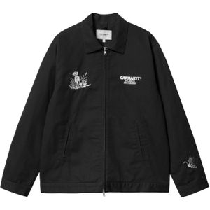 Carhartt - Jassen - Ducks Jacket Black voor Heren van Katoen - Maat L - Zwart