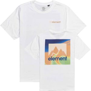 Element - T-shirts - Joint Swirl SS Optic White voor Heren van Katoen - Maat L - Wit