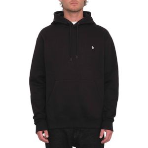 Volcom - Sweatshirts en fleeces - Single Stone Po Black voor Heren van Katoen - Maat XL - Zwart