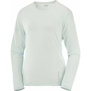 Salomon - Trail / Running dameskleding - Cross Run LS Tee W Misty Blue voor Dames - Maat M - Blauw