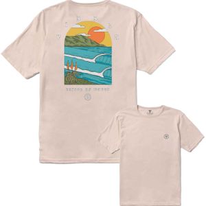 Vissla - Coastliner Organic Tee - T-shirt - Beige - Heren van Katoen