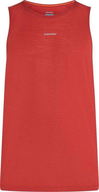 Icebreaker - Wandel- en bergsportkleding - M Merino 125 Cool-Lite Speed Tank Jasper voor Heren - Maat L - Rood