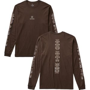 Roark - T-shirts - Tomas LS Dark Brown voor Heren - Maat M - Bruin