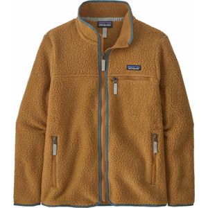 Patagonia - Dames sweatshirts en fleeces - W's Retro Pile Jkt Nest Brown w/Nouveau Green voor Dames - Maat XS - Bruin