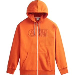 Picture Organic Clothing - Sweatshirts en fleeces - Basement Zip Hoodie Red Clay voor Heren - Maat XXL - Oranje