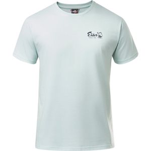 Eider - T-shirts - Vintage Chest Logo Cotton Tee Aqua Green voor Heren van Katoen - Maat L - Groen