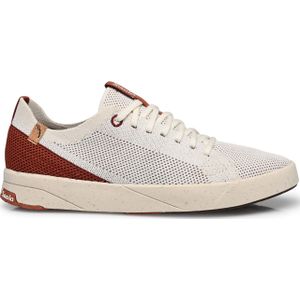 Saola - Dames sneakers - Cannon Knit W 2.0 White Burgundy voor Dames - Maat 39 - Wit