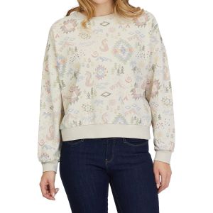 Ragwear - Dames sweatshirts en fleeces - Lollita Print Gots Ecru voor Dames van Gerecycled Polyester - Maat M - Beige