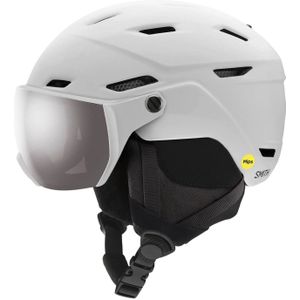 Smith - Survey Eu Matte White ChromaPop Sun Platinum Mirror - Skihelm - Wit