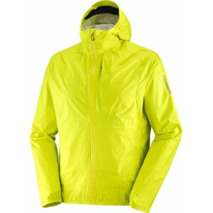 Salomon - Trail / Running kleding - Bonatti Wp Jacket M Sulphur Spring voor Heren - Maat L - Geel
