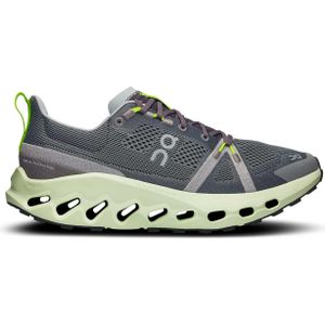 On - Hardloopschoenen - Cloudsurfer Trail M Iron/Lima voor Heren van Gerecycled Polyester - Maat 43 - Grijs