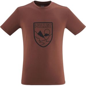 Millet - Klimkleding - Cimai Print Tee-Shirt M Cinnamon voor Heren van Katoen - Maat L - Bruin