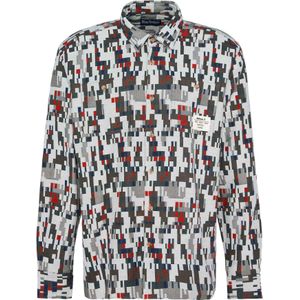 Barbour - Coalbrook Relaxed Jacquard Shirt - Grijs - Overhemd - Katoen
