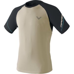 Dynafit - Trail / Running kleding - Alpine Pro M S/S Tee Rock Khaki voor Heren - Maat XL - Beige