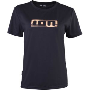 Ion - Dames mountainbike kleding - Bike Jersey Ionic SS Dr W Black voor Dames van Katoen - Maat S - Zwart