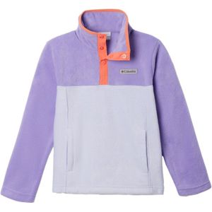 Columbia - Kinder fleeces / donsjassen - Steens Mtnâ„¢ II 1/4 Snap Fleece Pull-Over Snowdrift, Paisley Purple voor Unisex - Kindermaat L - Paars