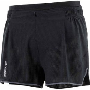 Salomon - Trail / Running kleding - Sense Aero 3'' Shorts M Deep Black voor Heren - Maat L - Zwart