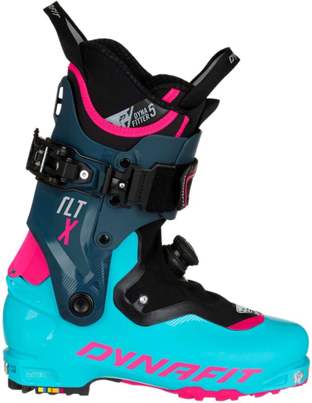 Dynafit - TLT X Extra Wide W Silvretta/Pink Glo - Skischoenen - Blauw