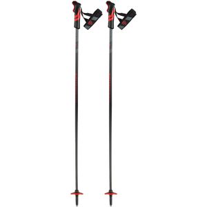 Rossignol - Skistokken - Tactic Carbon Clip Red voor Unisex - Maat 120 cm