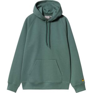 Carhartt - Sweatshirts en fleeces - Hooded Chase Sweat Silver Pine / Gold voor Heren - Maat M - Groen