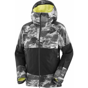 Salomon - Ski jassen - Transfer Puff Jacket M Ao/Deep Black voor Heren - Maat M - Blauw