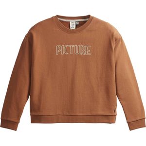 Picture Organic Clothing - Dames sweatshirts en fleeces - Basement Crew W Chocolate Lab voor Dames - Maat L - Bruin