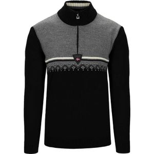 Dale of Norway - Truien - Lahti M Sweater Black Smoke Off White voor Heren van Wol - Maat M - Zwart