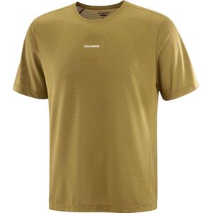 Salomon - Shakeout Core SS Tee - Kaki - Sportshirt
