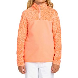 Roxy - Kinder fleeces / donsjassen - Whitecamp Half Zip Girl Peach Pink Roxygram Tonal voor Unisex - Kindermaat 14 jaar - Oranje