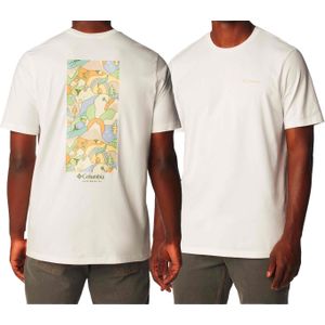 Columbia - T-shirts - Explorers Canyon Back SS White Epicamp Graphic voor Heren van Katoen - Maat M - Wit