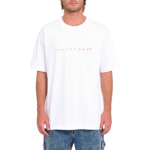 Volcom - T-shirts - Arthur Dino Lse Sst White voor Heren van Katoen - Maat L - Wit