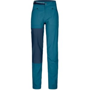 Ortovox - Dames wandel- en bergkleding - Brenta Pants W Petrol Blue voor Dames van Wol - Maat S - Blauw