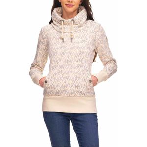 Ragwear - Dames sweatshirts en fleeces - Rylie Print Beige voor Dames van Katoen - Maat L