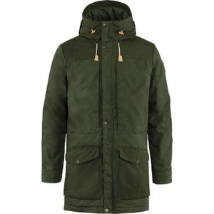 Fjall Raven - Jassen - Singi Wool Padded Parka M Deep Forest voor Heren van Wol - Maat L - Kaki